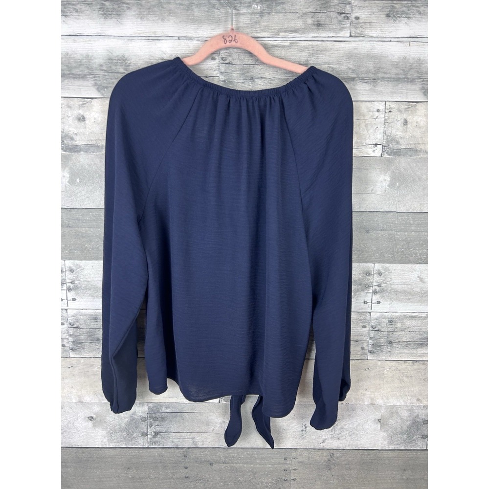 Counterparts Women's Blue Large Long Sleeve Blouse - Picture 2 of 6